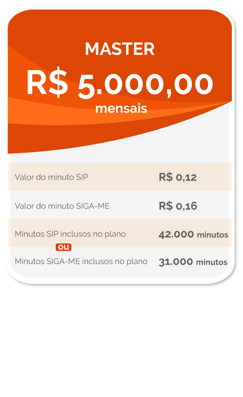 Plano Master - R$5000,00